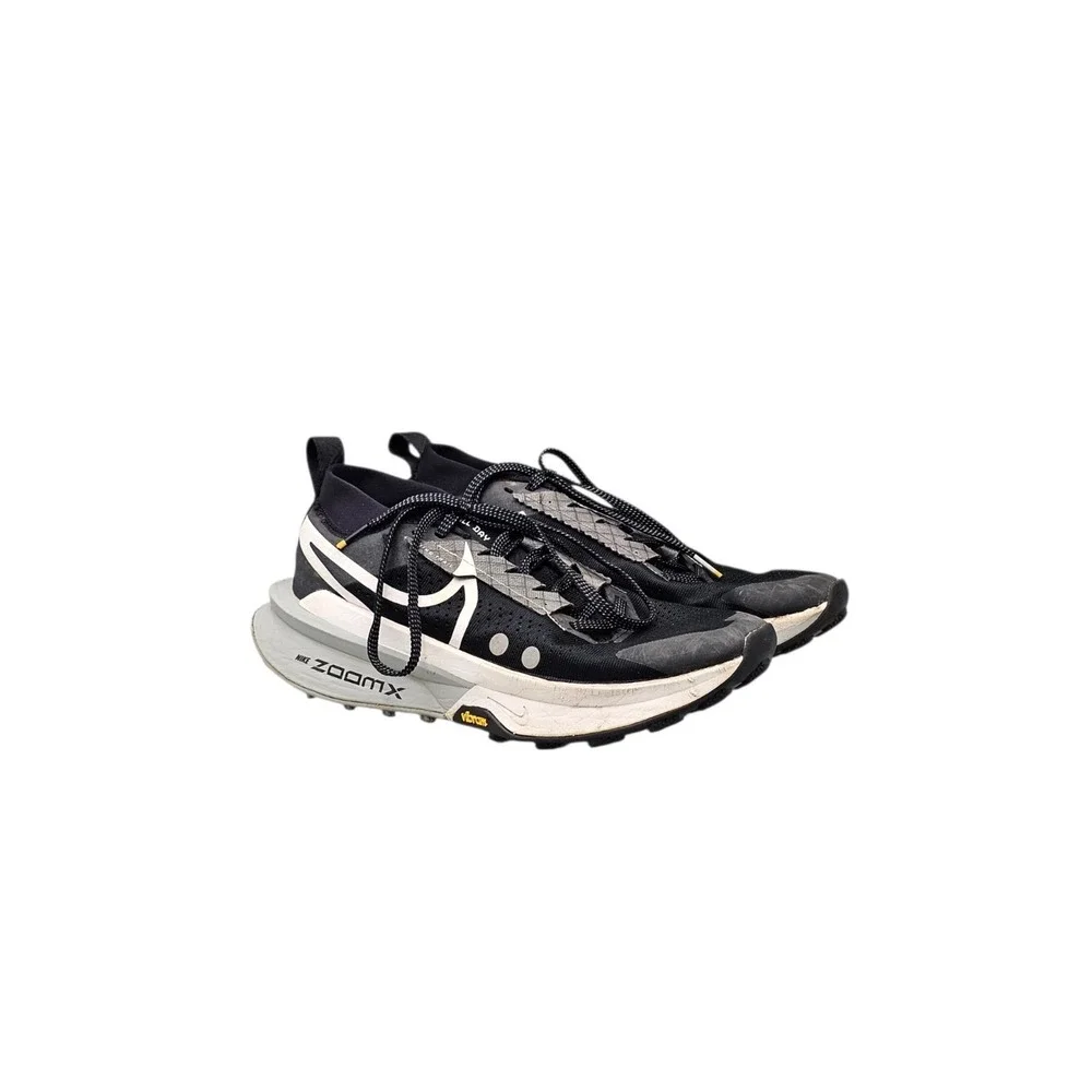 Nike Men's Size 9 US ZoomX Zegama Trail 2 Black Hiking Running Shoes FD5190-001